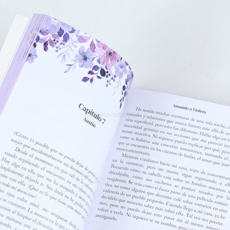 Paperback Book Printing with Custom Sprayed Edges and Gold Foiling Cover