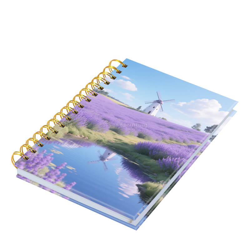 High Quality Spiral Hardcover Notebook Custom Printed Agenda Journal