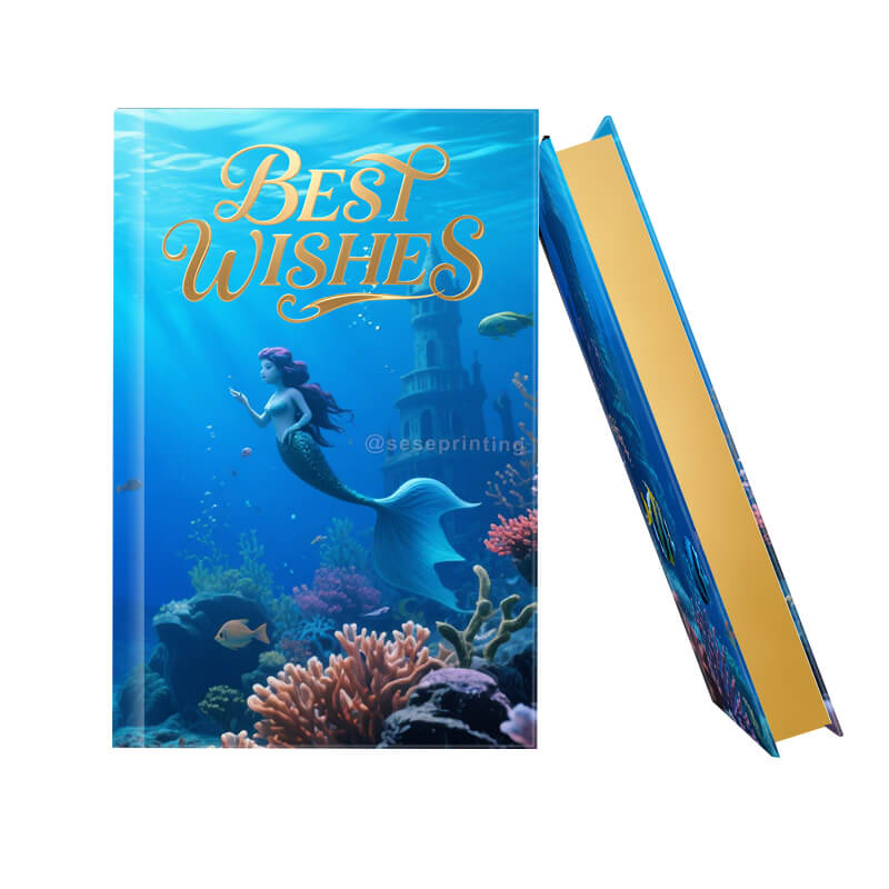 Special Edition Hardcover Book with Gold Foil Stamping and Sprayed Edges
