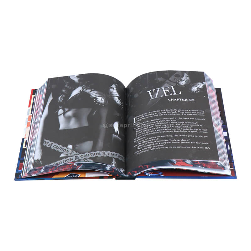Print Hardback Book with Sprayed Edges, Foiling Cover and End Pages