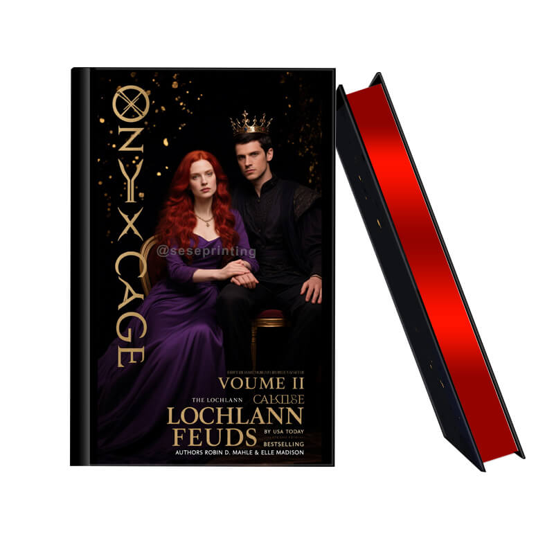 Hardcover Contemporary Romance Book with Sprayed Edges and Foil on Covers