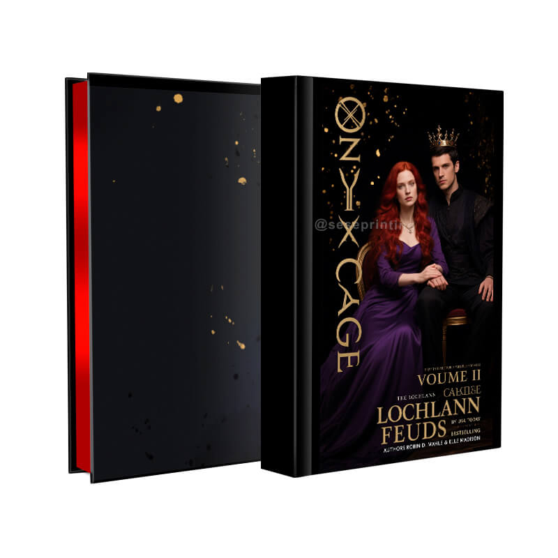 Hardcover Contemporary Romance Book with Sprayed Edges and Foil on Covers