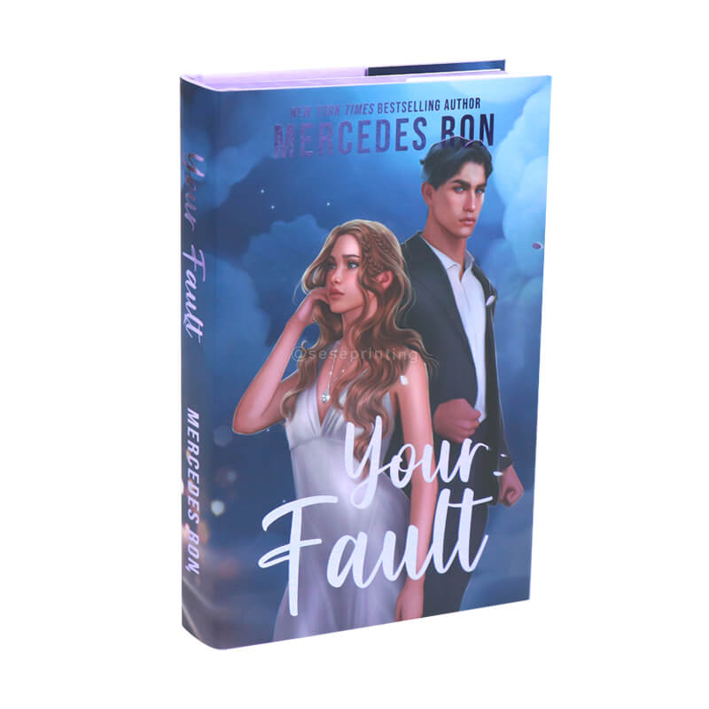 Hardcover Fantasy Book with Sprayed Edges, Dust Jackets and Endpapers