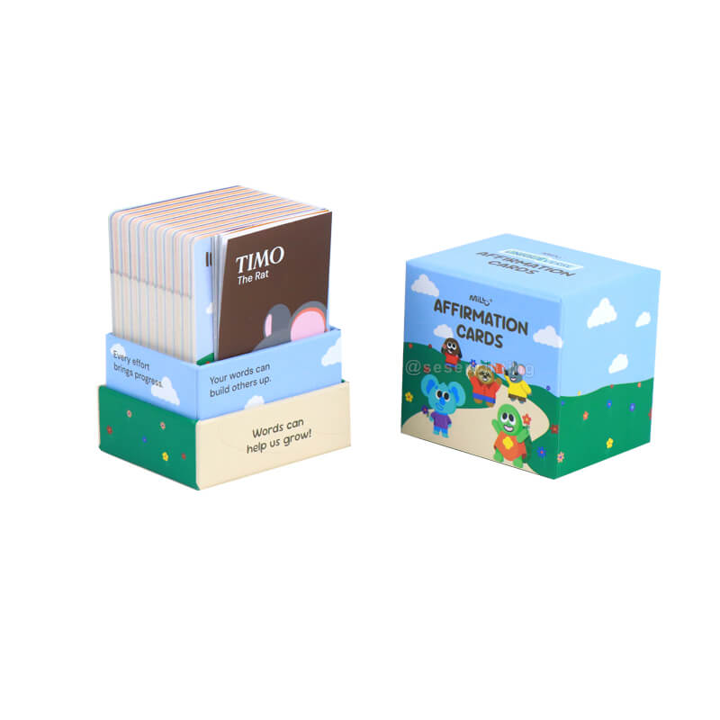 Creating a Custom Card Deck Printed Front and Back Side Positive Affirmation Cards