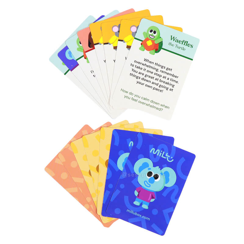 Creating a Custom Card Deck Printed Front and Back Side Positive Affirmation Cards