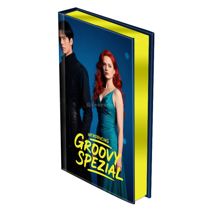 Hardcover Romance Fantasy Book with Sprayed Edges and Foiling Cover