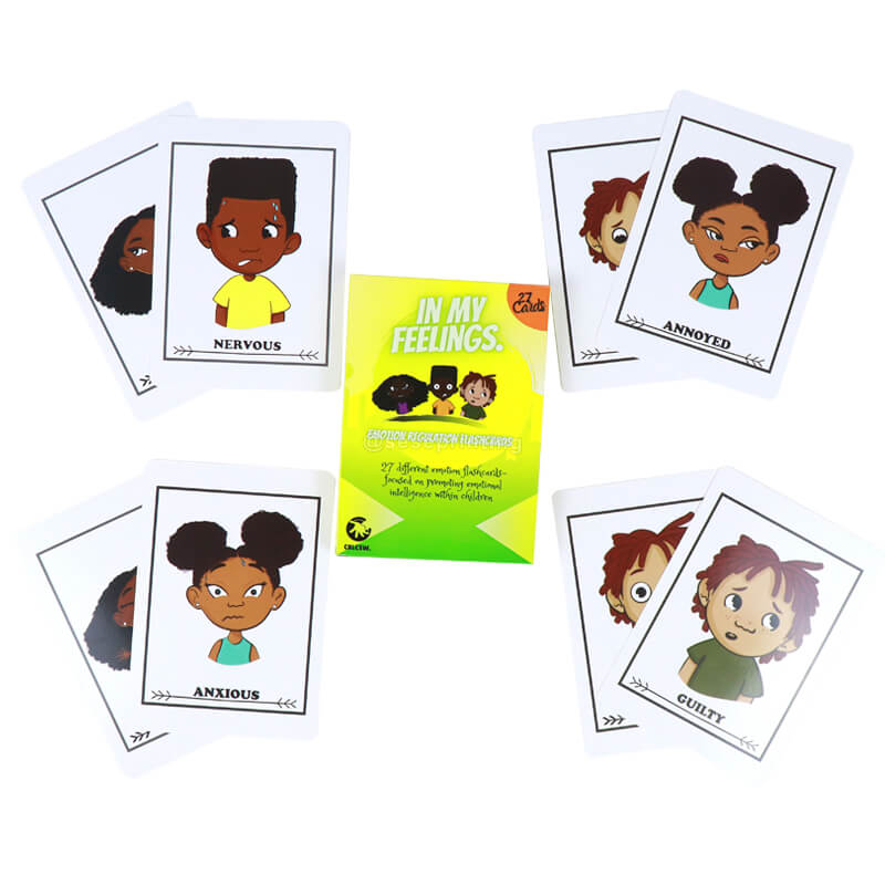 Flash Cards Printing Custom Emotion Regulation Flashcards for Children