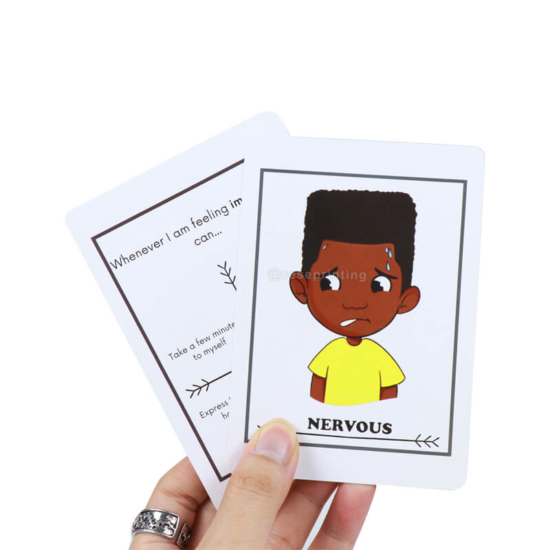 Flash Cards Printing Custom Emotion Regulation Flashcards for Children
