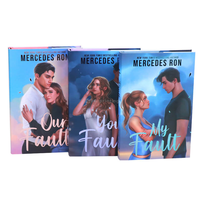 Fantasy Romance Book Series with Sprayed Edges and Foil Dust Jackets