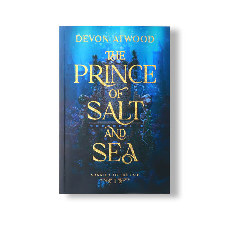 Special Paperback Books with Gold Foil on the Cover and Sprayed Edges