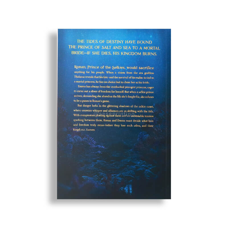 Special Paperback Books with Gold Foil on the Cover and Sprayed Edges