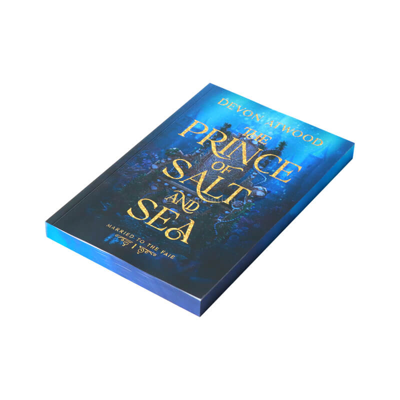 Special Paperback Books with Gold Foil on the Cover and Sprayed Edges
