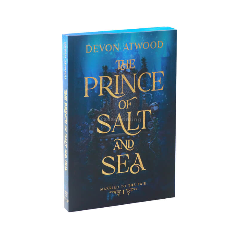 Special Paperback Books with Gold Foil on the Cover and Sprayed Edges