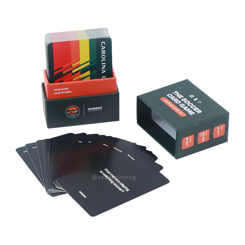 Create My Own Deck of Cards Custom Both Sided Printing Soccer Card Game