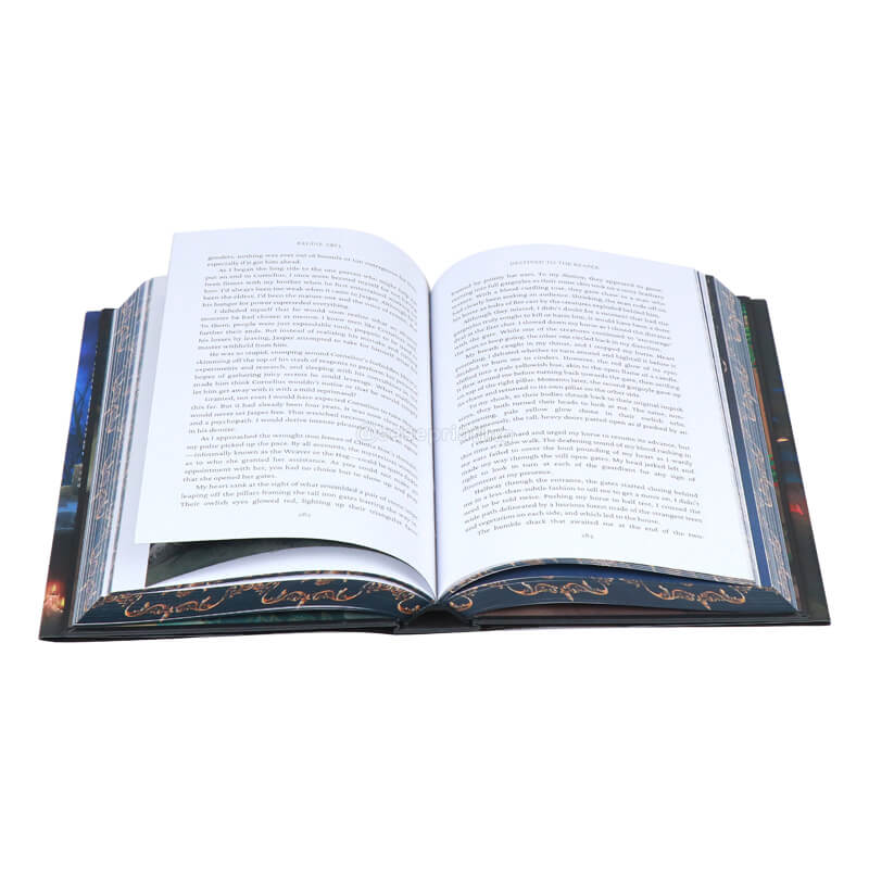Publish Hardcover Books with Foil Embossing on Cover, Sprayed Edges and Endpapers