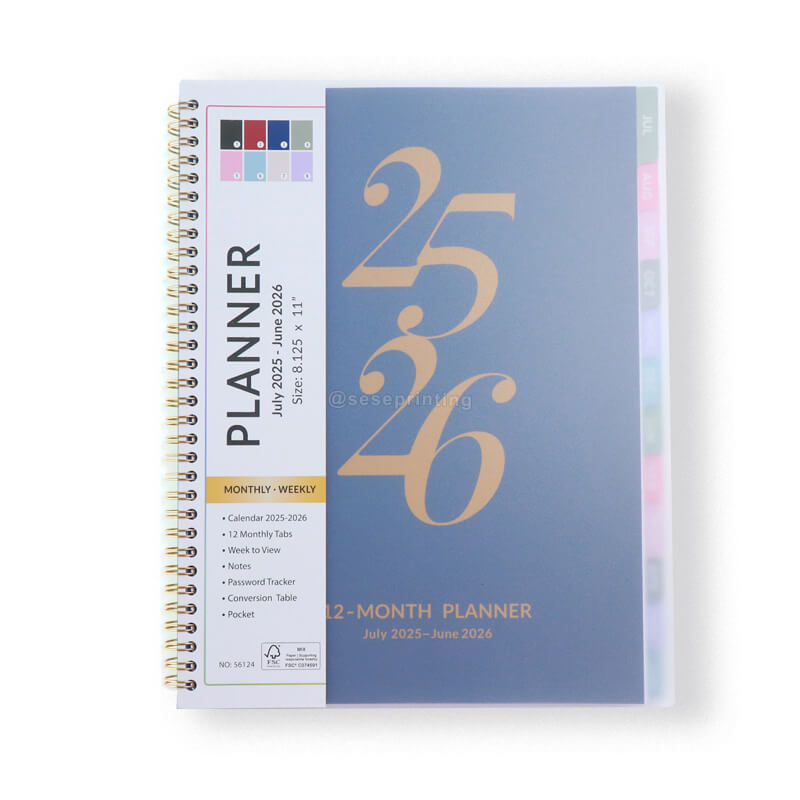 Custom Weekly Monthly Organizer Planner Printed Goals Journal
