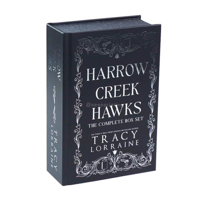 Create White Text Ink on Black Printed Hardback Book with Sprayed Edges