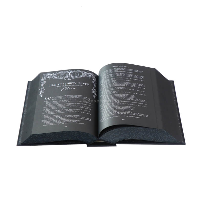 Special Edition Hardcovers Printed on Black Pages with Stenciled Edges