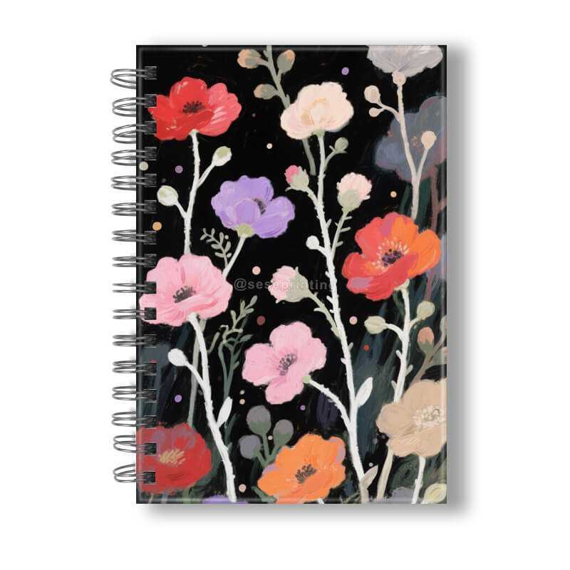 A5 Wire Binding Hardcover Diary Journal Custom Spiral Notebooks