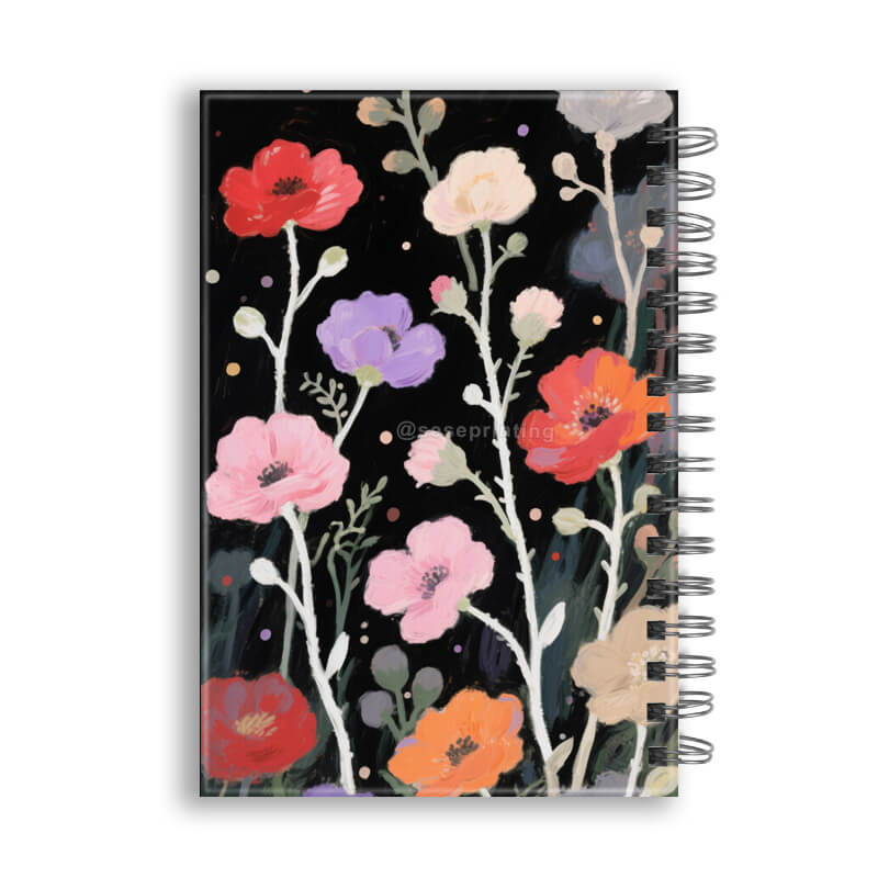 A5 Wire Binding Hardcover Diary Journal Custom Spiral Notebooks