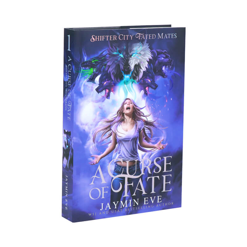 Novel Printed with Colored Illustrations Inside, Sprayed Edges and Dust Jackets