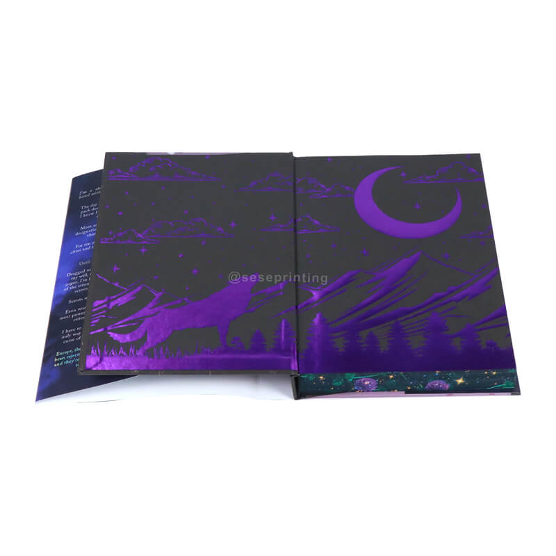 Novel Printed with Colored Illustrations Inside, Sprayed Edges and Dust Jackets