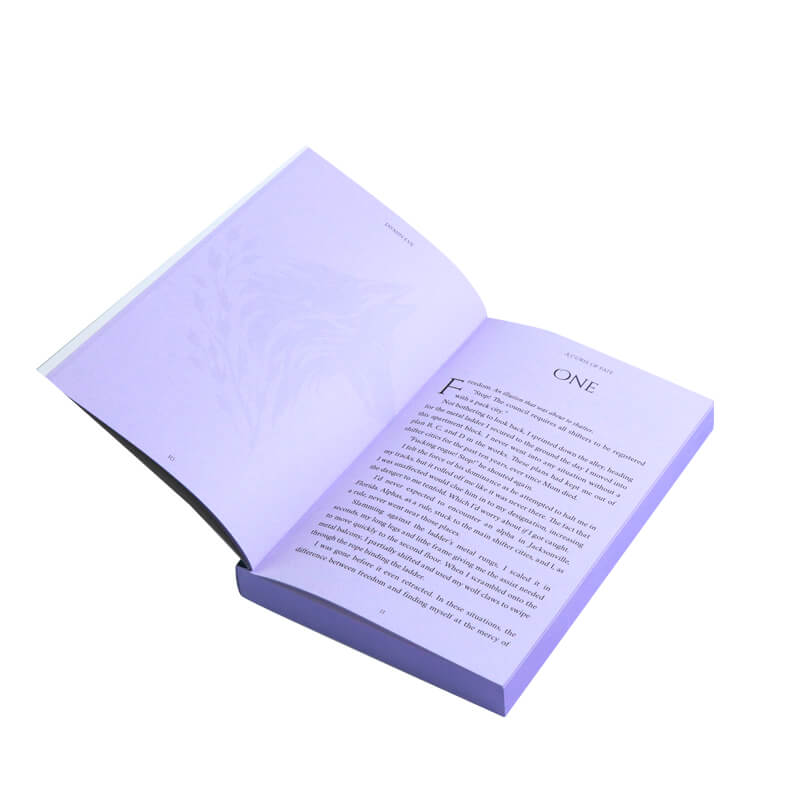 Colored Pages Paperback Book with Sprayed Edges and Foiling Cover