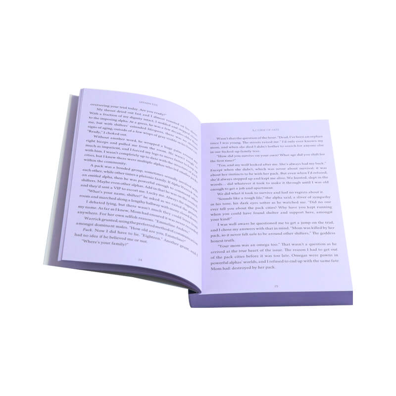 Colored Pages Paperback Book with Sprayed Edges and Foiling Cover
