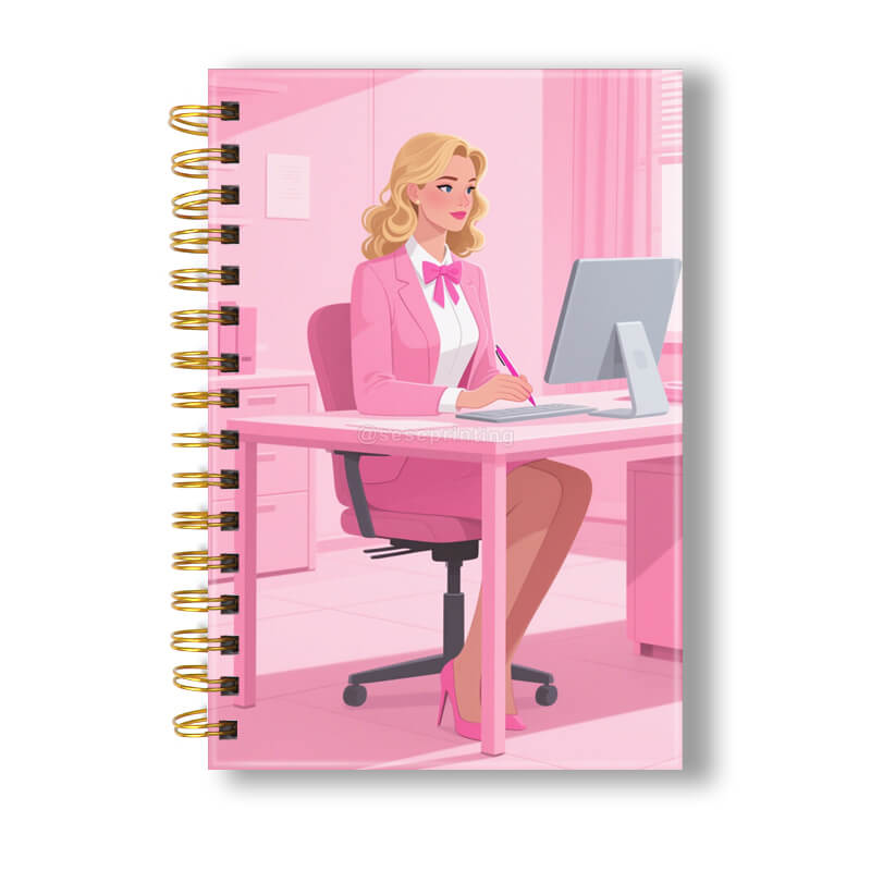 Hardcover Spiral Planner Journal Custom Printing Business Notebook