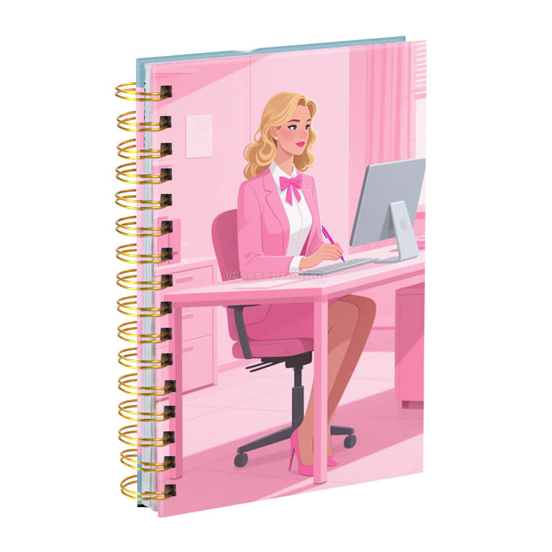 Hardcover Spiral Planner Journal Custom Printing Business Notebook