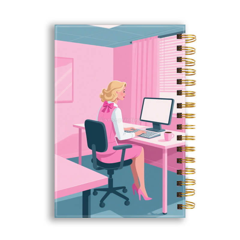 Hardcover Spiral Planner Journal Custom Printing Business Notebook