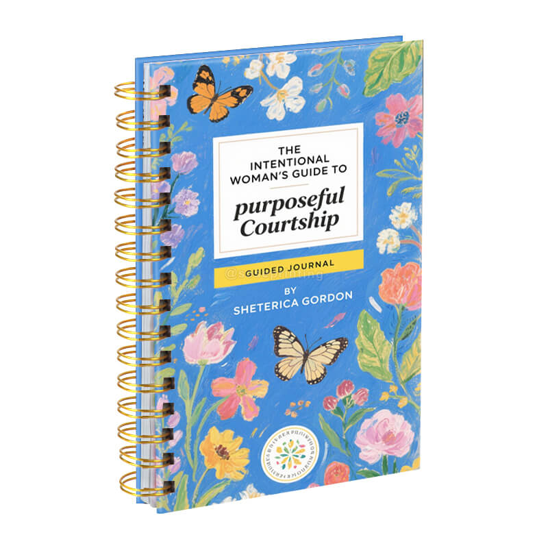 Custom Design Spiral Hardcover Undated Guided Daily Planner Notebook