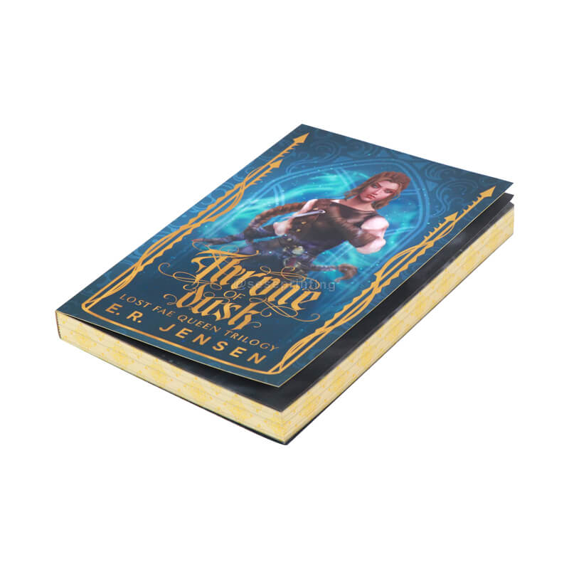 Black and White Printing Paperback Novels with Custom Stenciled Edges