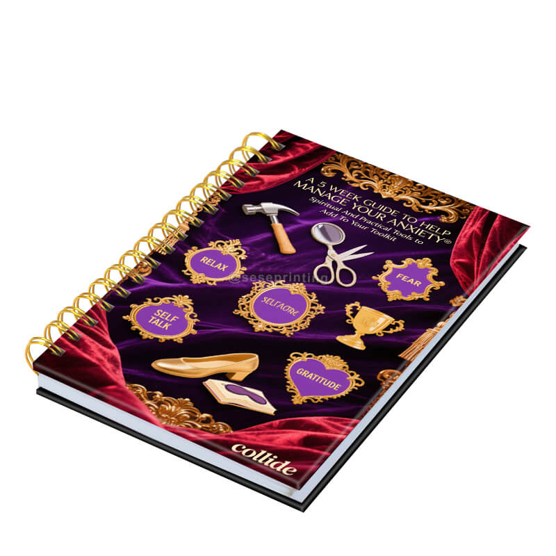 Printing Spiral Hardcover Spiritual Planner 5 Week Guided Journal