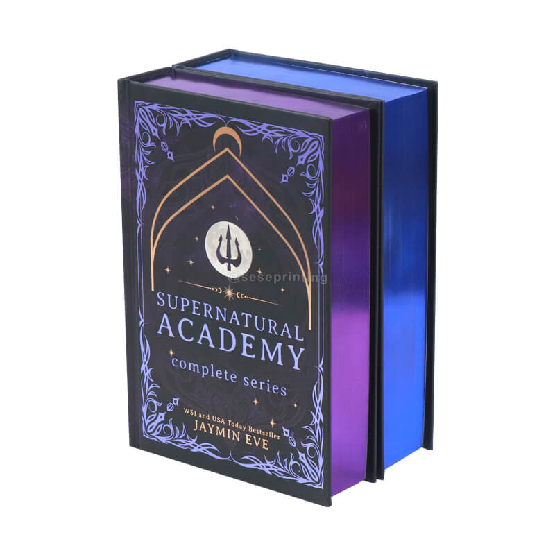 Two Book Series Deluxe Version Hardcover Book Printed with Sprayed Edges