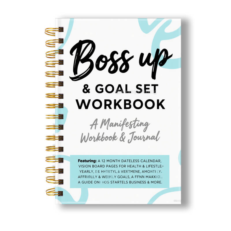 Custom Inspirational Diary Book Printing Spiral Manifestation Workbook Journal