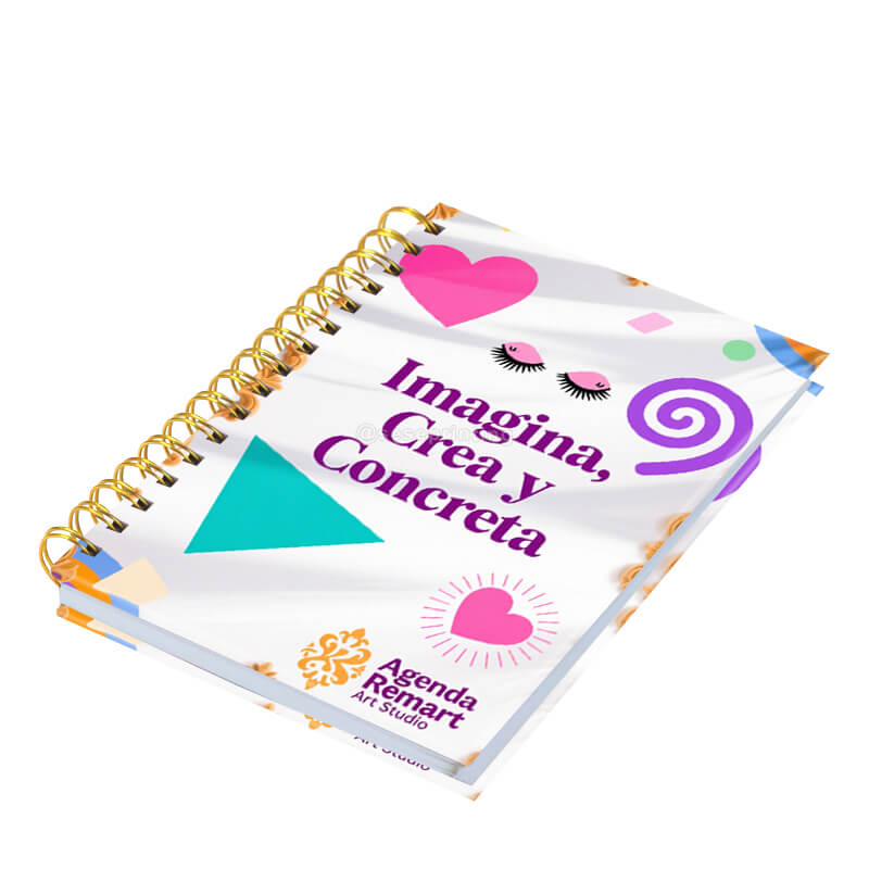 Custom Double Spiral Bound Printing Hardcover Agenda Personalized