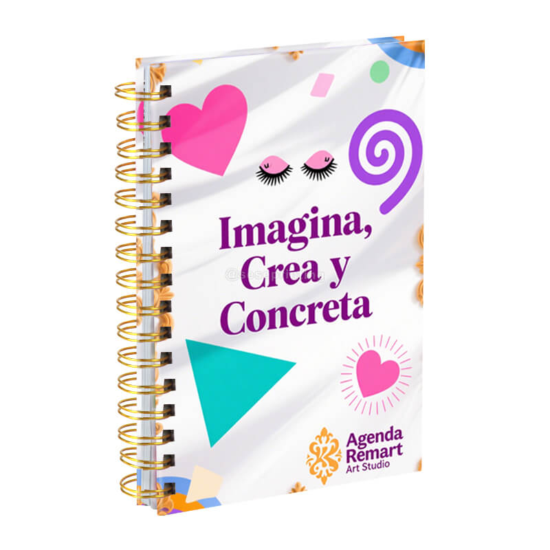 Custom Double Spiral Bound Printing Hardcover Agenda Personalized