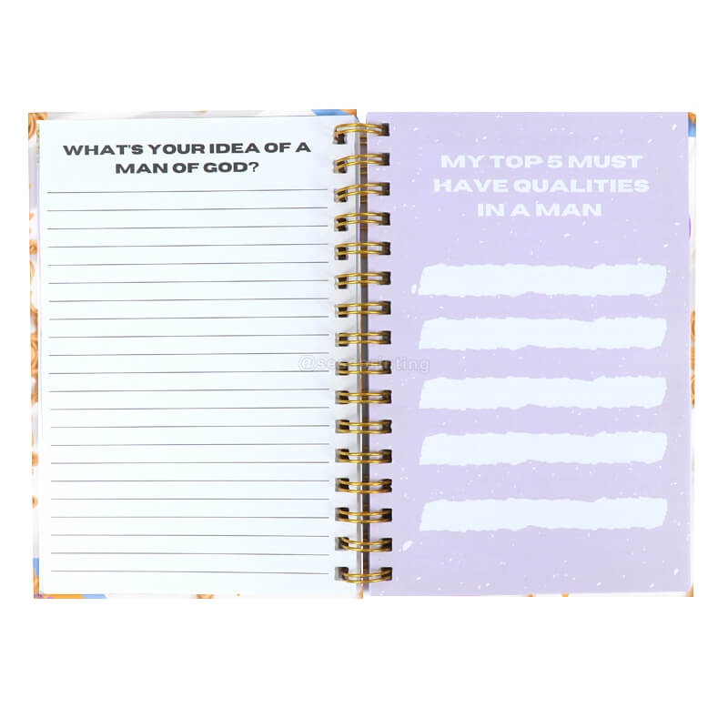 Custom Double Spiral Bound Printing Hardcover Agenda Personalized