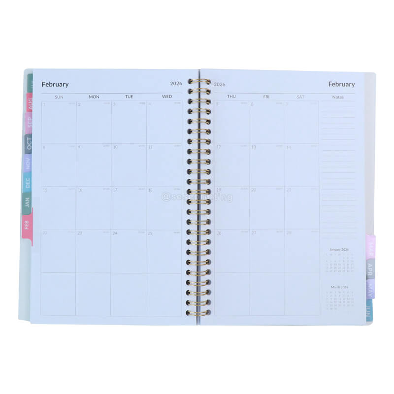 Notebooks Custom Printing Spiral Daily Weekly Monthly Business Planner
