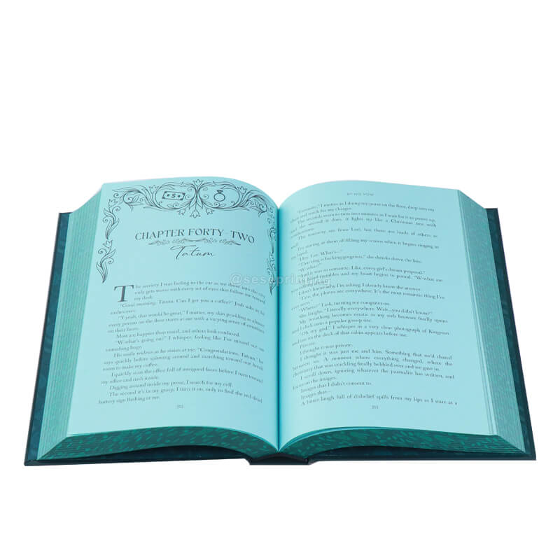 Colored Paper Special Edition Hardcover Book with Pattern Sprayed Edges