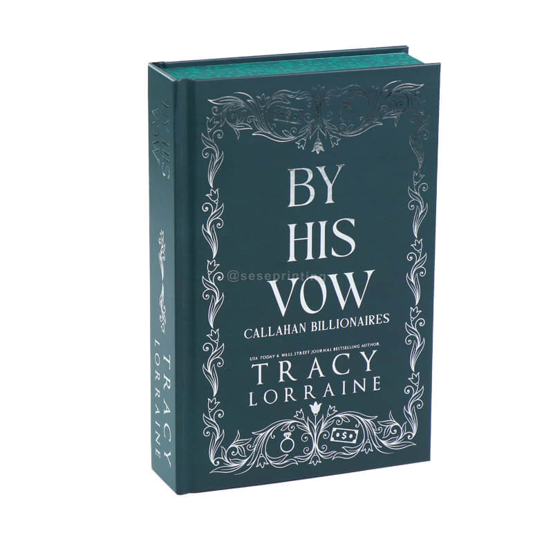Print a Hardcover, Silver Foil Font on Cover and Sprayed Edges Book