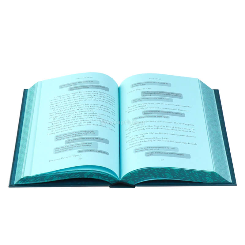 Colored Paper Special Edition Hardcover Fantasy Romance Book with Sprayed Edges