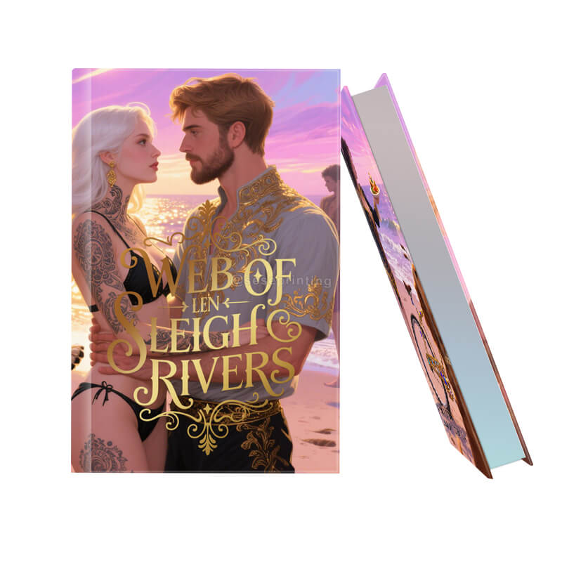 Fantasy Romance Novels Printed with Foil on Cover and Sprayed Edges