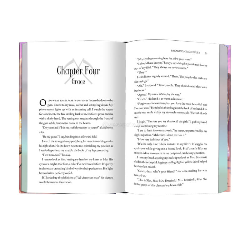 Fantasy Romance Novels Printed with Foil on Cover and Sprayed Edges