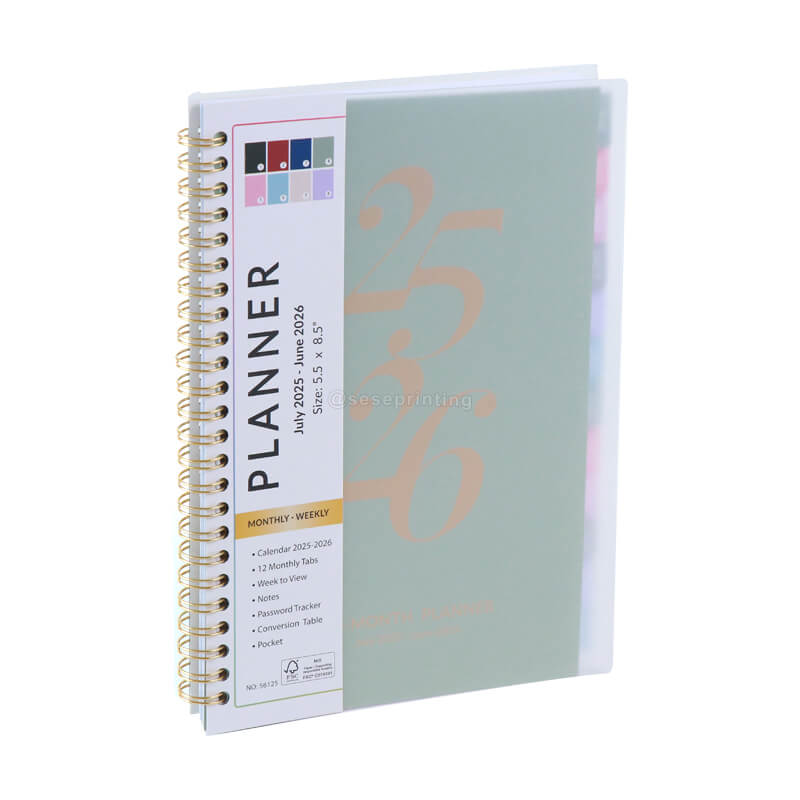 Notebooks Custom Printing Spiral Daily Weekly Monthly Business Planner