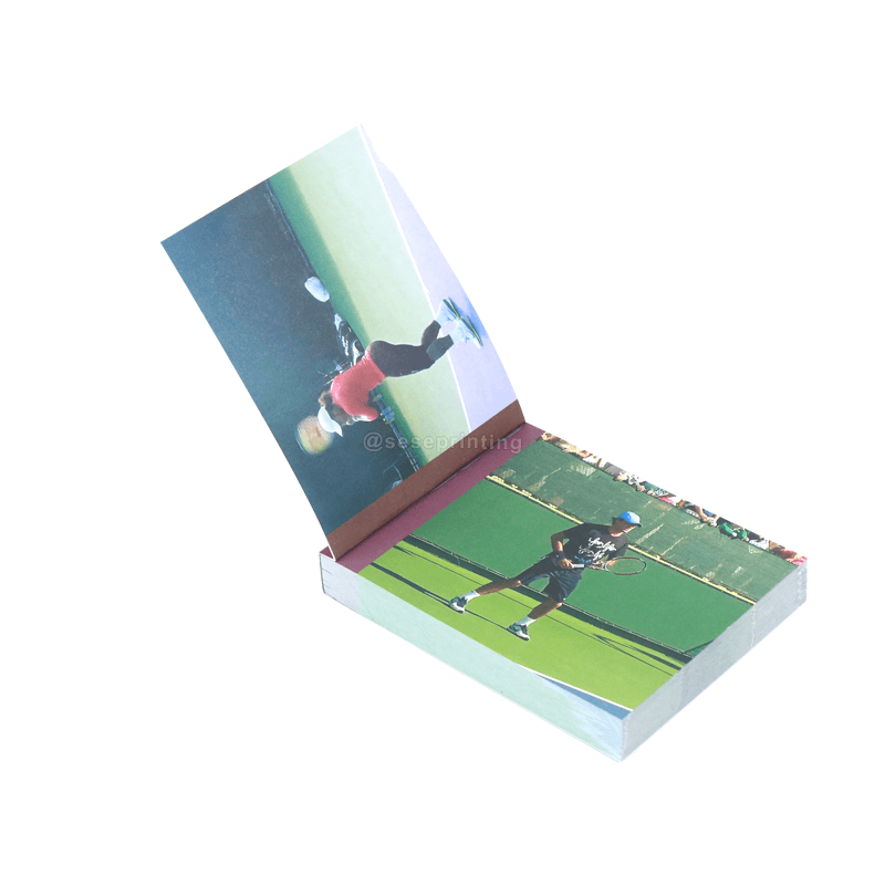 Custom Paperback Flip Books Print Sewn Binding Animation Flipbook