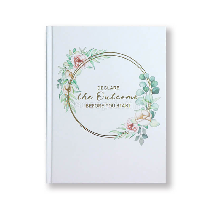 Custom Printed Gold Silver Stamping Hardcover Notebook Journal