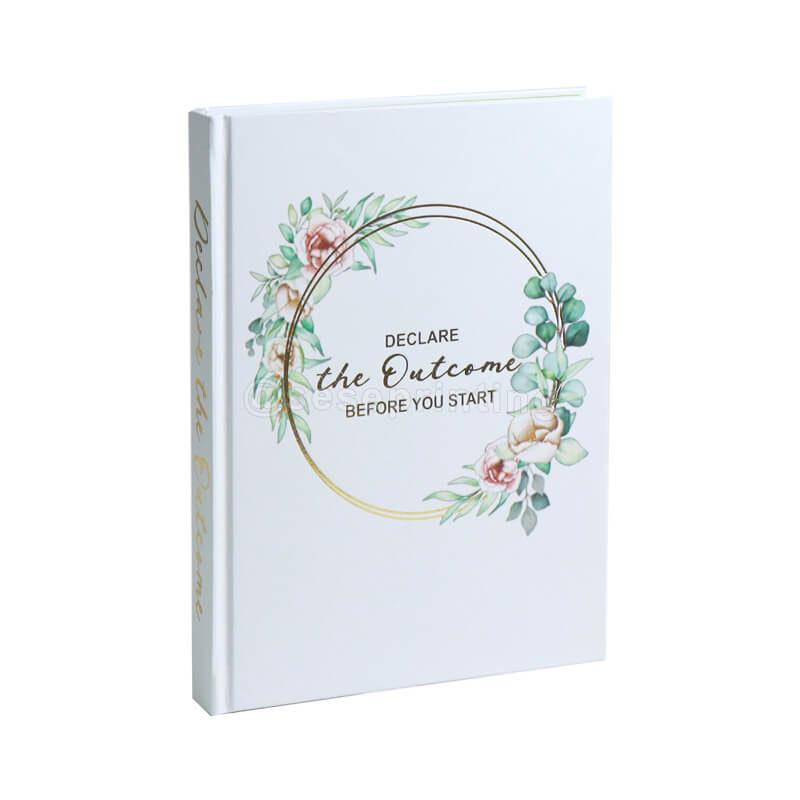 Custom Printed Gold Silver Stamping Hardcover Notebook Journal