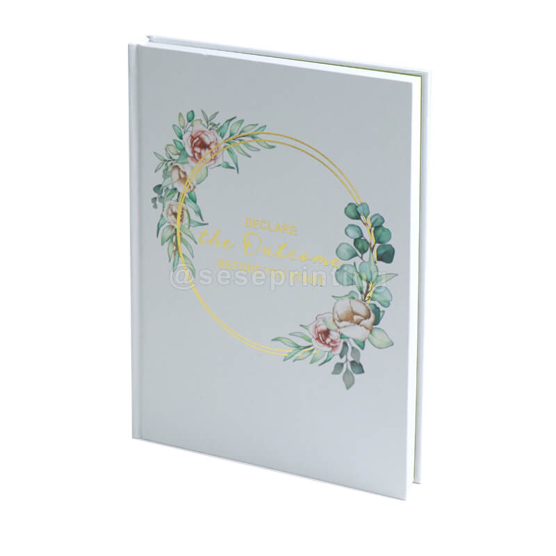 Custom Printed Gold Silver Stamping Hardcover Notebook Journal